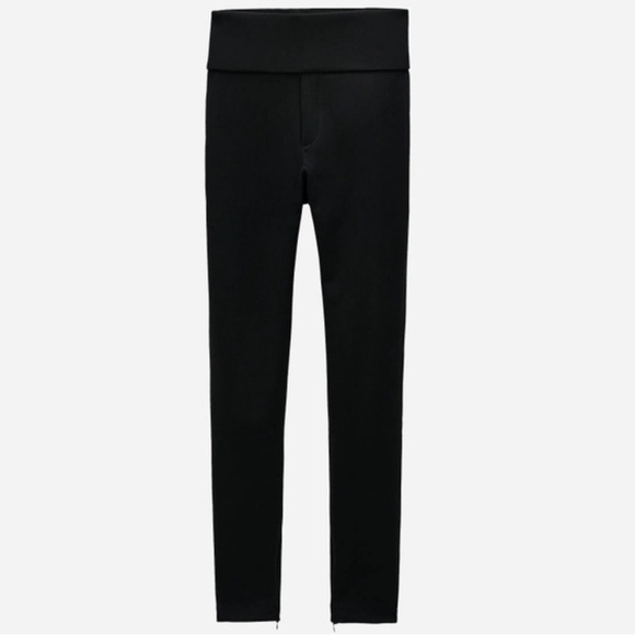 Brand new with tag Zara leggings size S. Zipper at bottom of leg 7385/270/800 - Picture 1 of 5